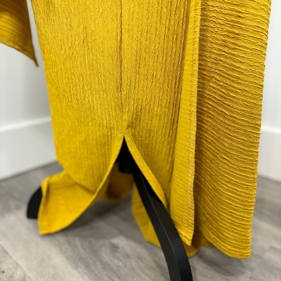 SHEIN Yellow Long Sleeve Cape Formal Dress (L) - Picture 8 of 10